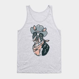 Boston Terrier Cowdog Tank Top